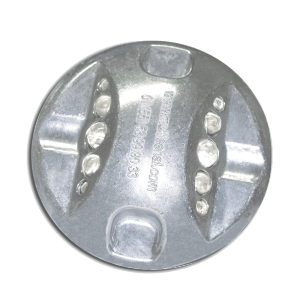 boton multivista aluminio
