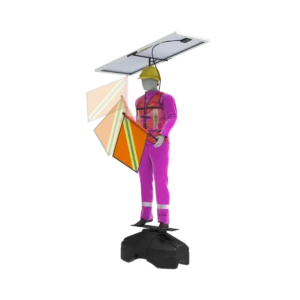 Bandereros de seguridad vial