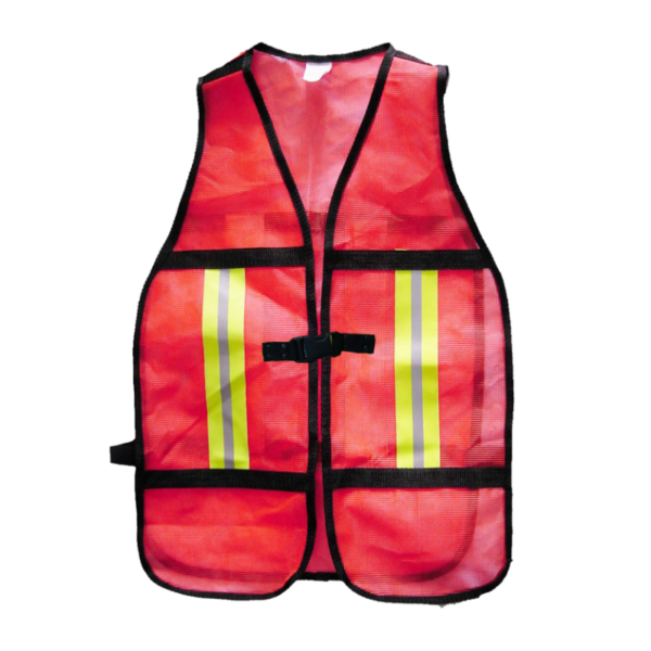 chaleco de malla- orange mesh safety vest