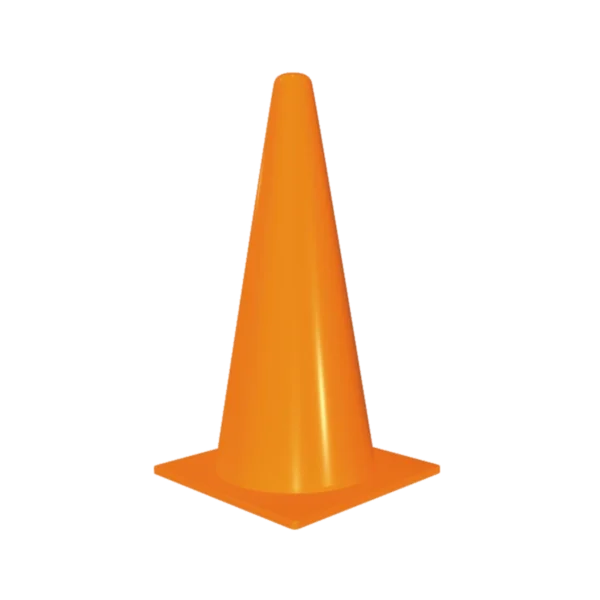 small traffic cones