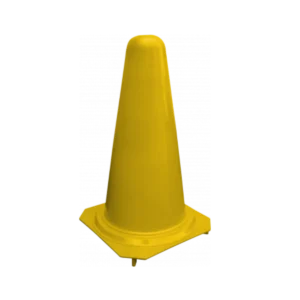 yellow traffic cones