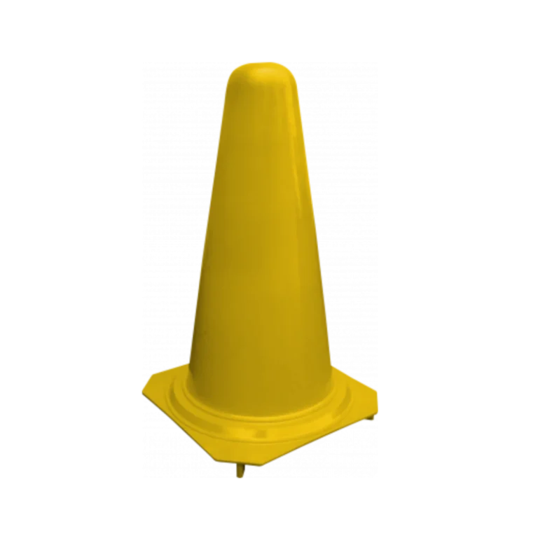 yellow traffic cones