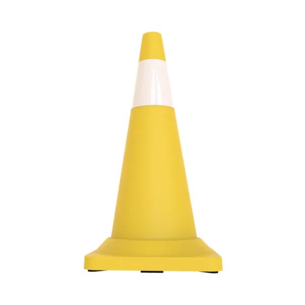 yellow traffic cone