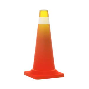traffic cones with lights