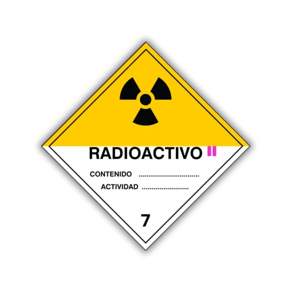 senal material radioactivo