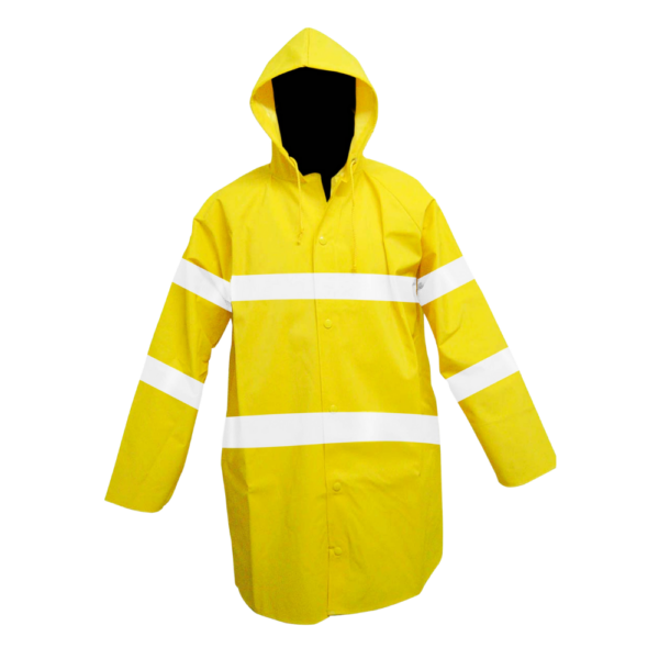 impermeable tipo gabardina-reflective raincoat