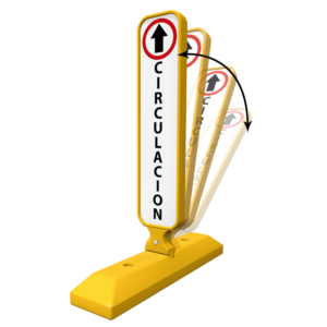 canalizador abatible para desvíos - lane divider