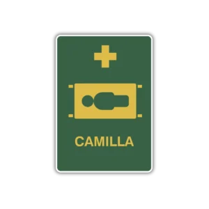 senalamiento de camilla