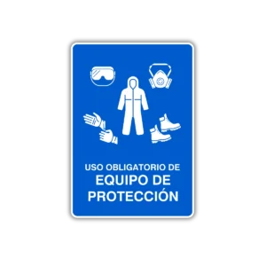 Obligatorio de equipo de protección