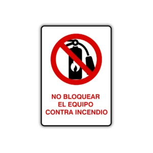 no bloquear el equipo contra incendios