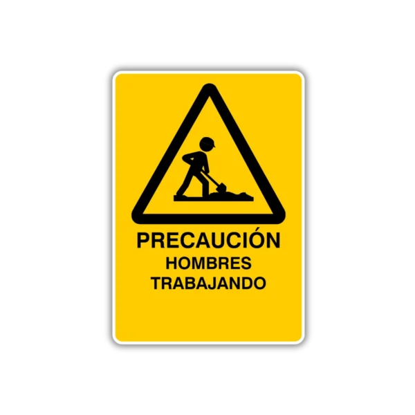 precaucion hombres trabajando