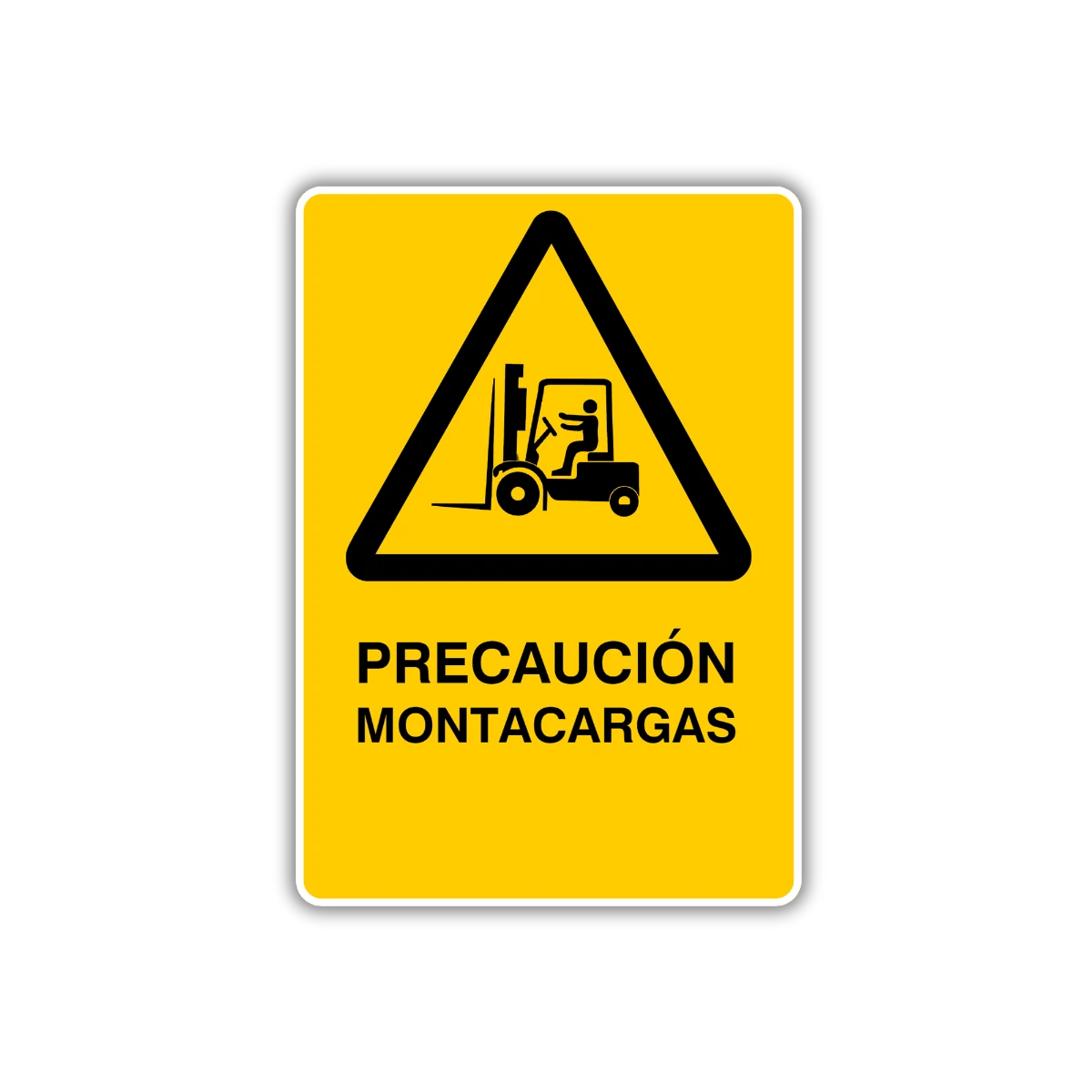 Precaución Montacargas Multisenal 3567