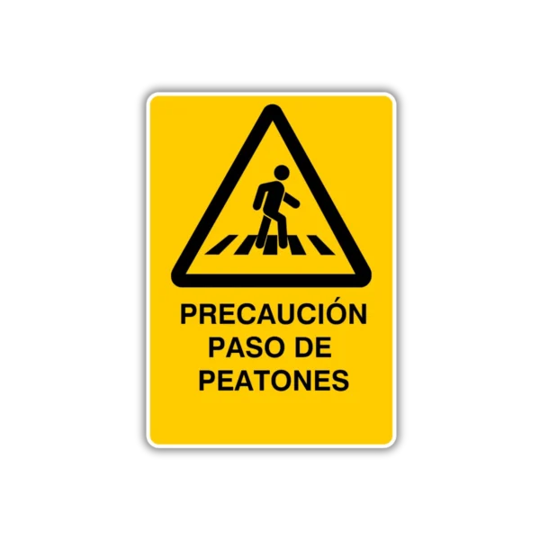 precaucion paso de peatones