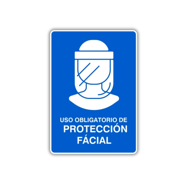 obligatorio de proteccion facial