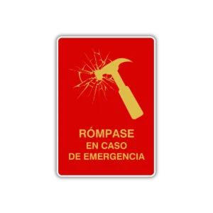 rompase en caso de incendio