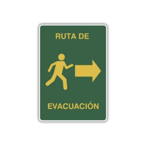 ruta de evacuacion derecha