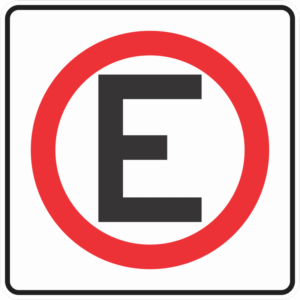 senal sr 21 estacionamiento permitido