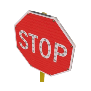 solar stop sign