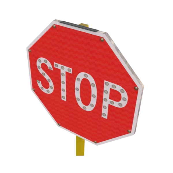 solar stop sign