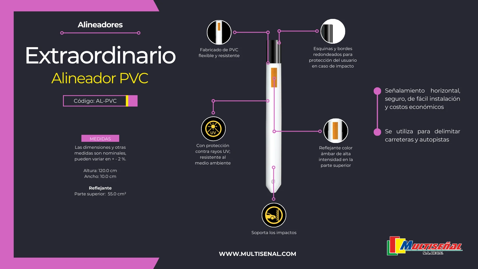 fantasma de pvc flexible y con reflejante
