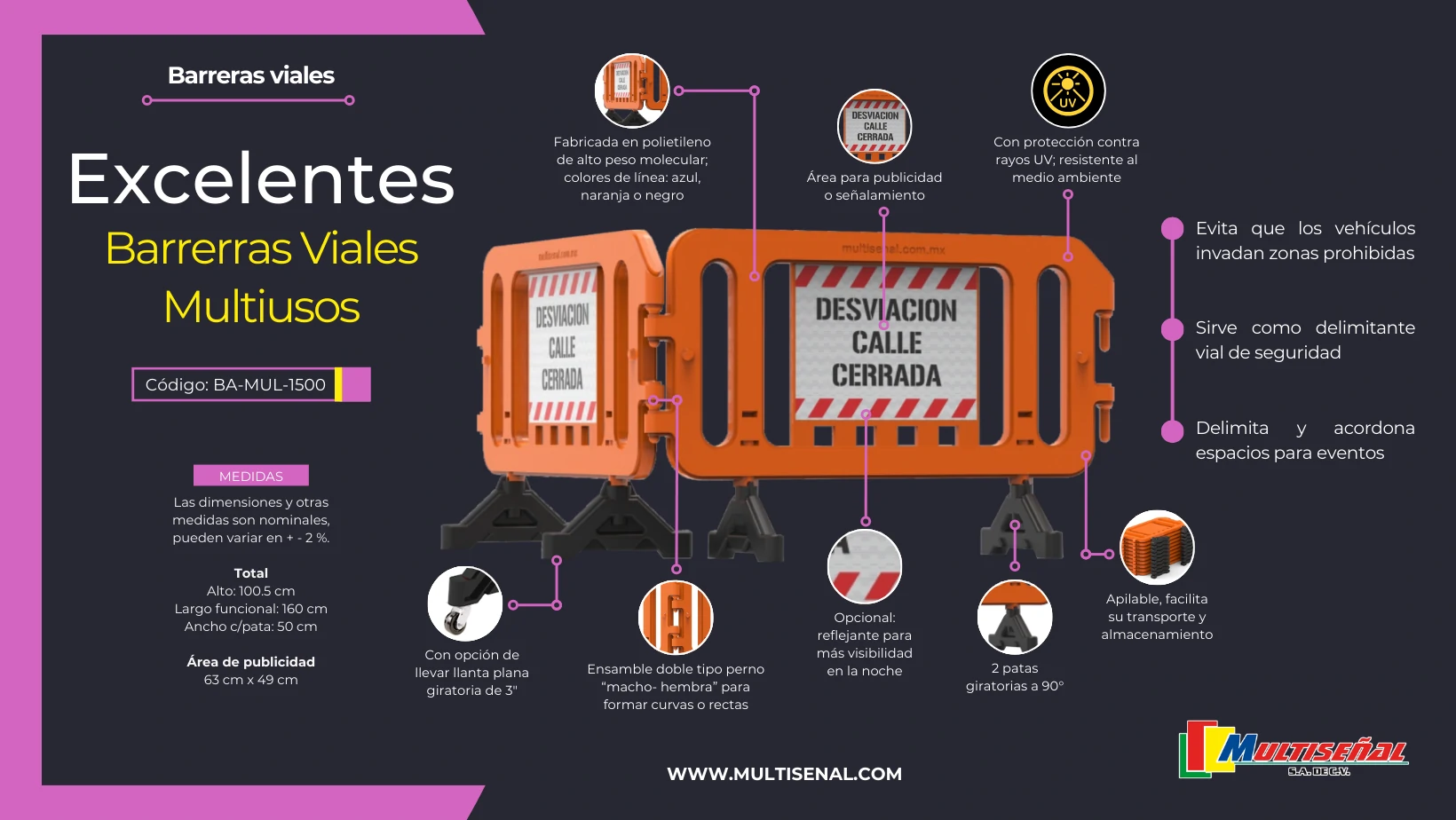 vallas de contencion para eventos opción para llevar rueda plana giratoria 