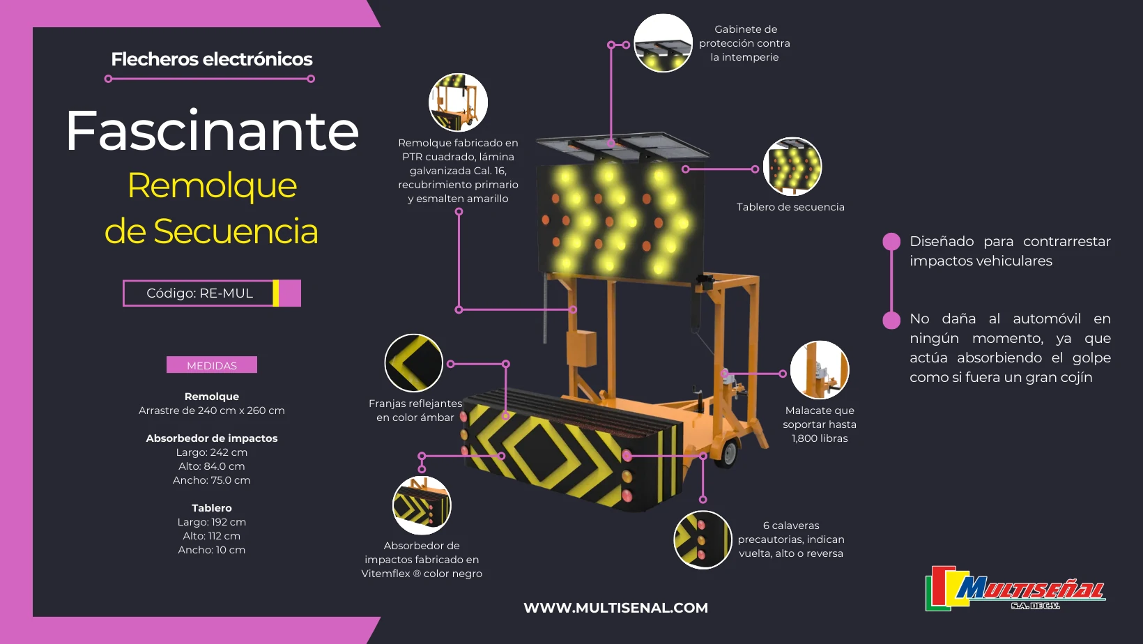 remolque de secuencia no dana al auto ante algun impacto