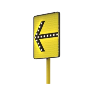Solar Left Arrow Sign