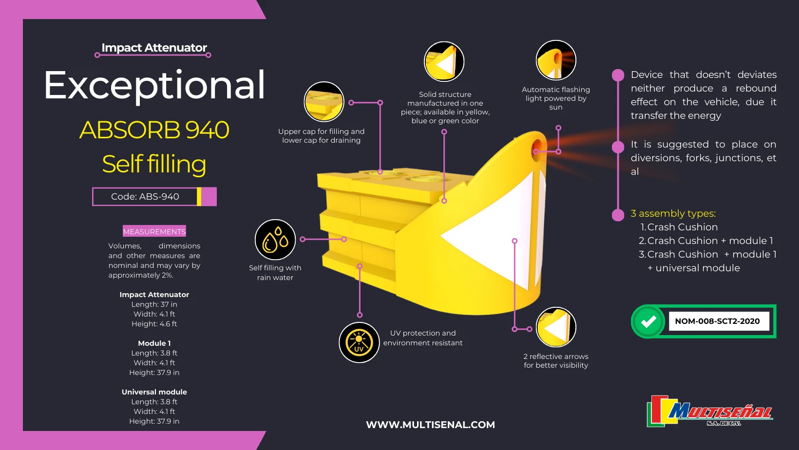 highway traffic attenuator