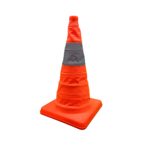 El cono precaución plegable con luz es tu compañero ideal para alertar de tu presencia en la carretera en caso de sufrir algún percance