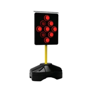 El Flechero Solar Cluster 610 garantiza una amplia visibilidad al momento de direccionar el tráfico en carreteras y zonas de obras.