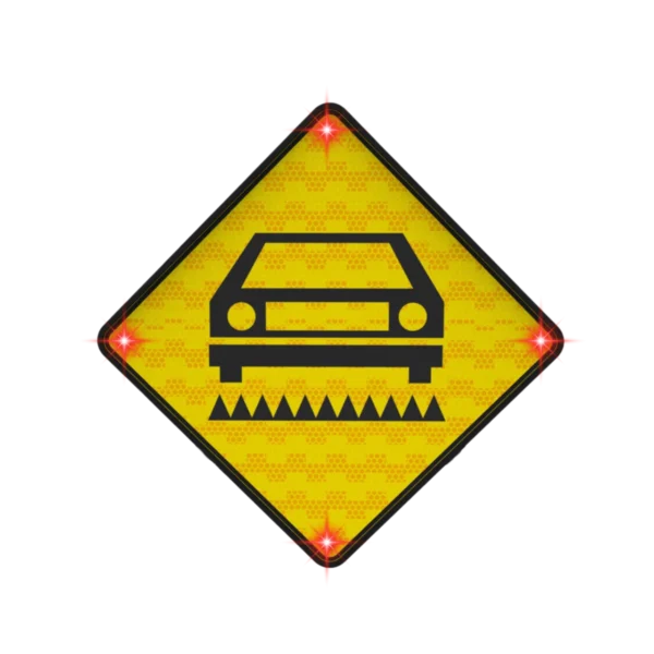 Led Hazard Ahead Road Sign​