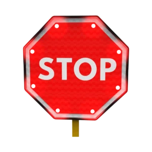 Flashing Stop Sign