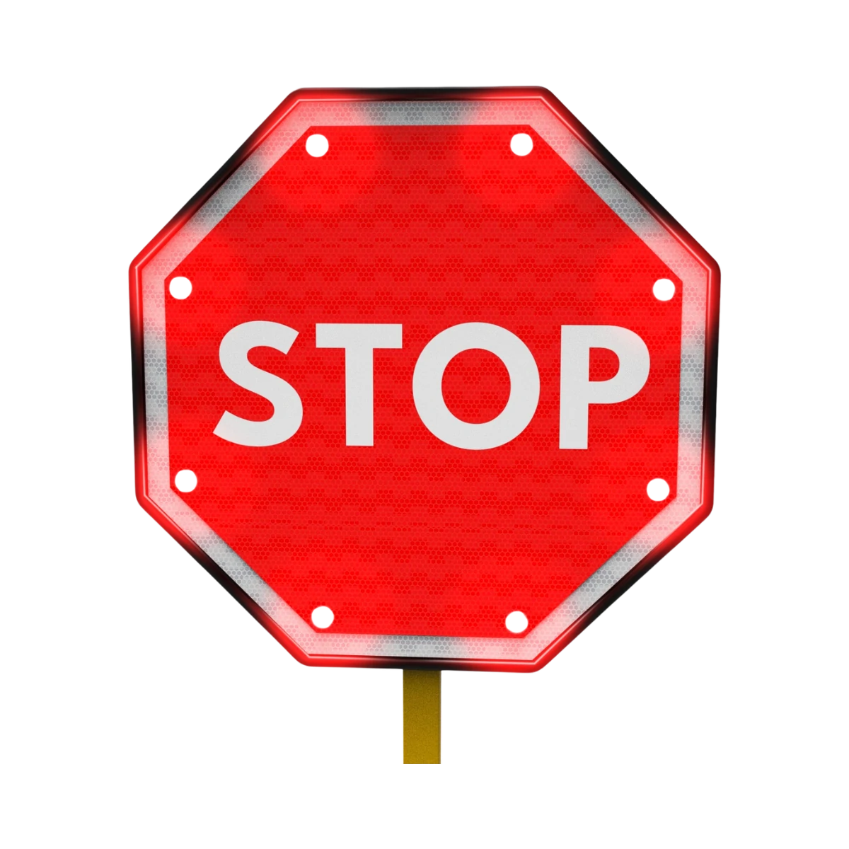 Flashing Stop Sign