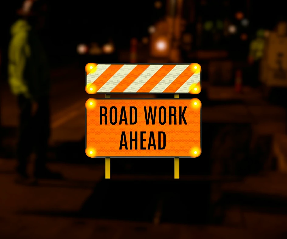 Road work ahead